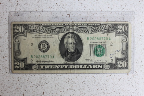 1969 $20 CIRCULATED BILL 