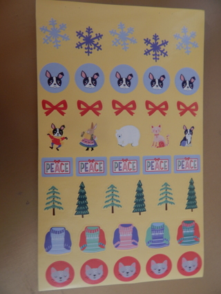 Fun new stickers.  SUPER Colorful & Decorative HOLIDAY stickers ~~ So cute!!