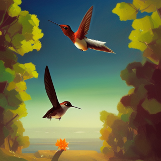 Listia Digital Collectible: Rufous Humingbirds