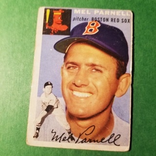 1954 - TOPPS BASEBALL CARD NO. 40 - MEL PARNELL - RED SOX