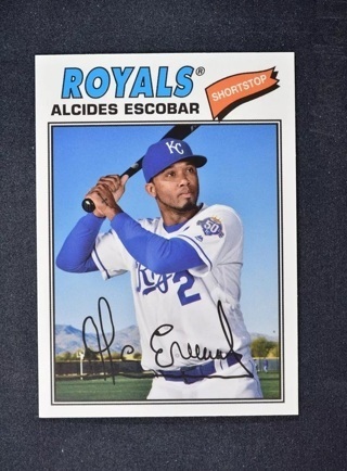 2018 Topps Archives Base 1977 #157 Alcides Escobar