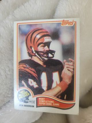 KEN ANDERSON TOPPS SPORTS CARD PLUS 2 MYSTERY CARDS