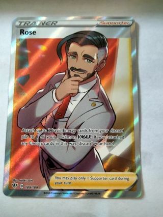 Rose 189/189 rare holo pokemon