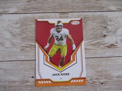 Jack Kiser LB Sage football trading card # 48