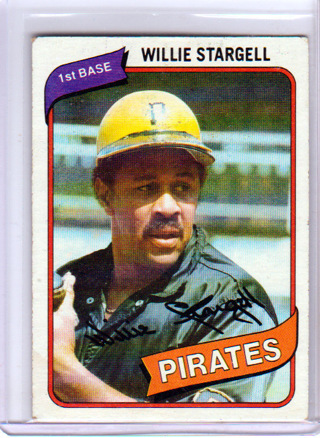 Willie Stargell,1980 Topps Card #610, Pittsburgh Pirates, HOFr (L6)