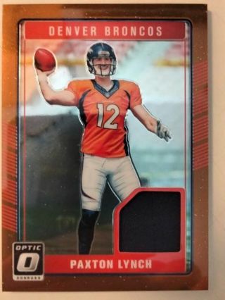 2016 Paxton lynch rc jersey card