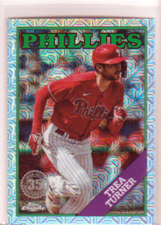 Trea Turner, 2023 Topps SILVER MOJO Card #T88CU-4, Philadelphia Phillies, (L5