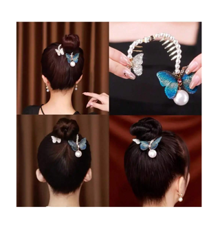 1pc Headwear For Wedding Party Iridescent Butterfly Hair Clip