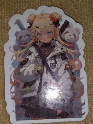 Anime nice one vinyl sticker no refunds regular mail only Very nice quality!