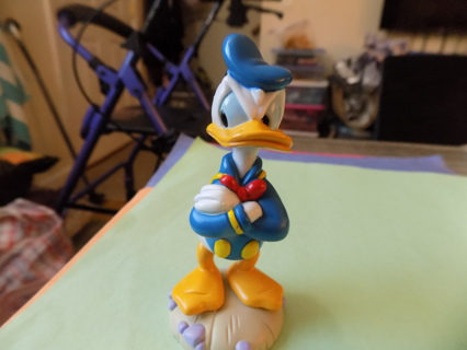 Vintage Donald Duck PVC toy He is angry  and his arms are foldedand has his arms crossed