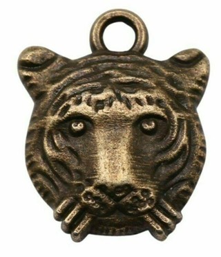 Tiger face pendant charm