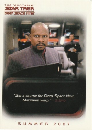 STAR TREK DEEP SPACE 9 THE QUOTABLE 2007 RITTENHOUSE ARCHIVES PROMO CARD P1