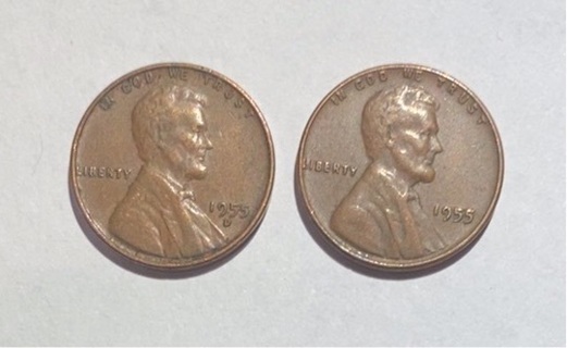 1955 P&D LINCOLN WHEAT CENTS 