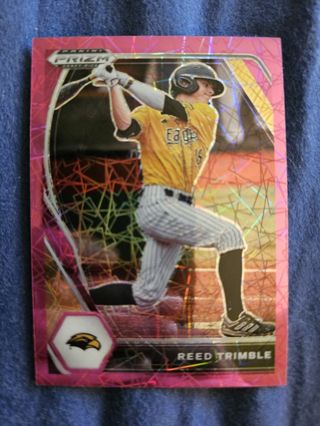 2021 Panini Prizm Draft Picks Pink Velocity Prizm Reed Trimble