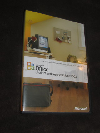 Microsoft Office 2003 Student and Teacher Edition With Key Genuine MS Word Suite