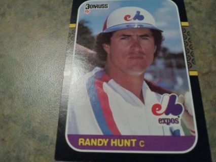 1987 DONRUSS RANDY HUNT MONTREAL EXPOS BASEBALL CARD# 625