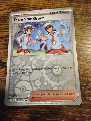 Pokemon Team Star Grunt 195/198 reverse holo
