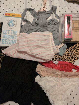 Vs clothing lot panties victoria's secret pj tank bra bombshell rollerball stamp it up