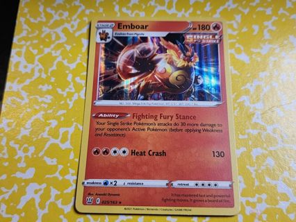 Pokemon Emboar holo rare 025/163