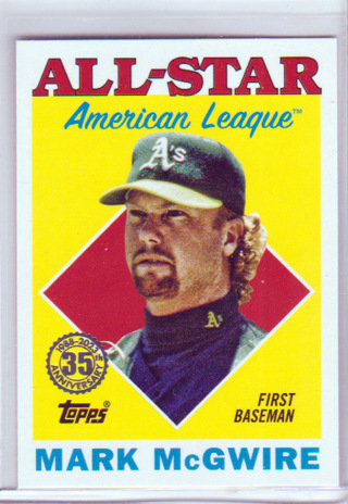 Mark McGwire, 2023 Topps All-Star 1996 Slugging %,Oakland Athletics, (L6)
