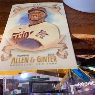 2021 topps allen & ginter Miguel sano baseball card 