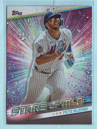 2024 Topps Pete Alonso STARS OF MLB INSERT Baseball Card # SMLB-24 Mets