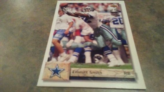 1992 UPPER DECK EMMITT SMITH DALLAS COWBOYS FOOTBALL CARD# 254 HALL OF FAMER