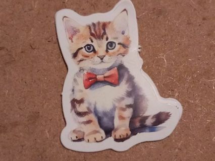 Cat one small vinyl sticker no refunds regular mail only Very nice quality!