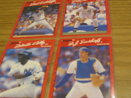 FOUR DONRUSS BASEBALL CARDS LOT 1004