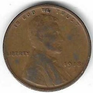 1918 Lincoln Wheat Penny U.S. One Cent Coin