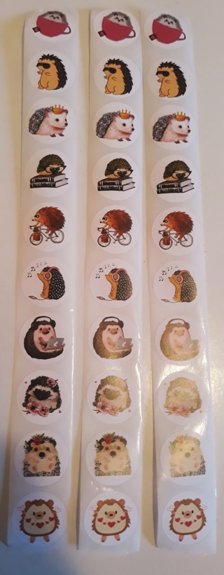 30 Adorable Hedgehog Stickers