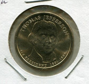 2007 P Thomas Jefferson Dollar-B.U.