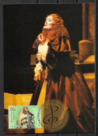 2004 Australia Sc2207 Australian Legends: Dame Joan Sutherland maxi card