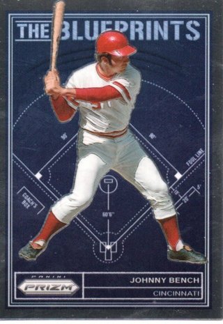 2023 Panini Prizm Johnny Bench Blueprints