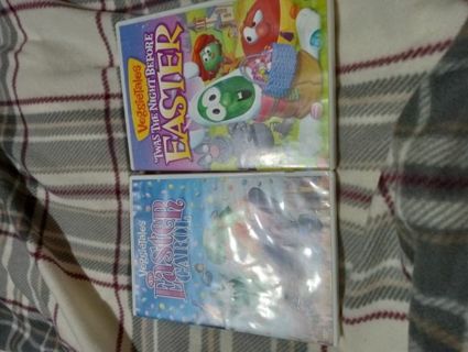 2 Veggie tales Easter DVD