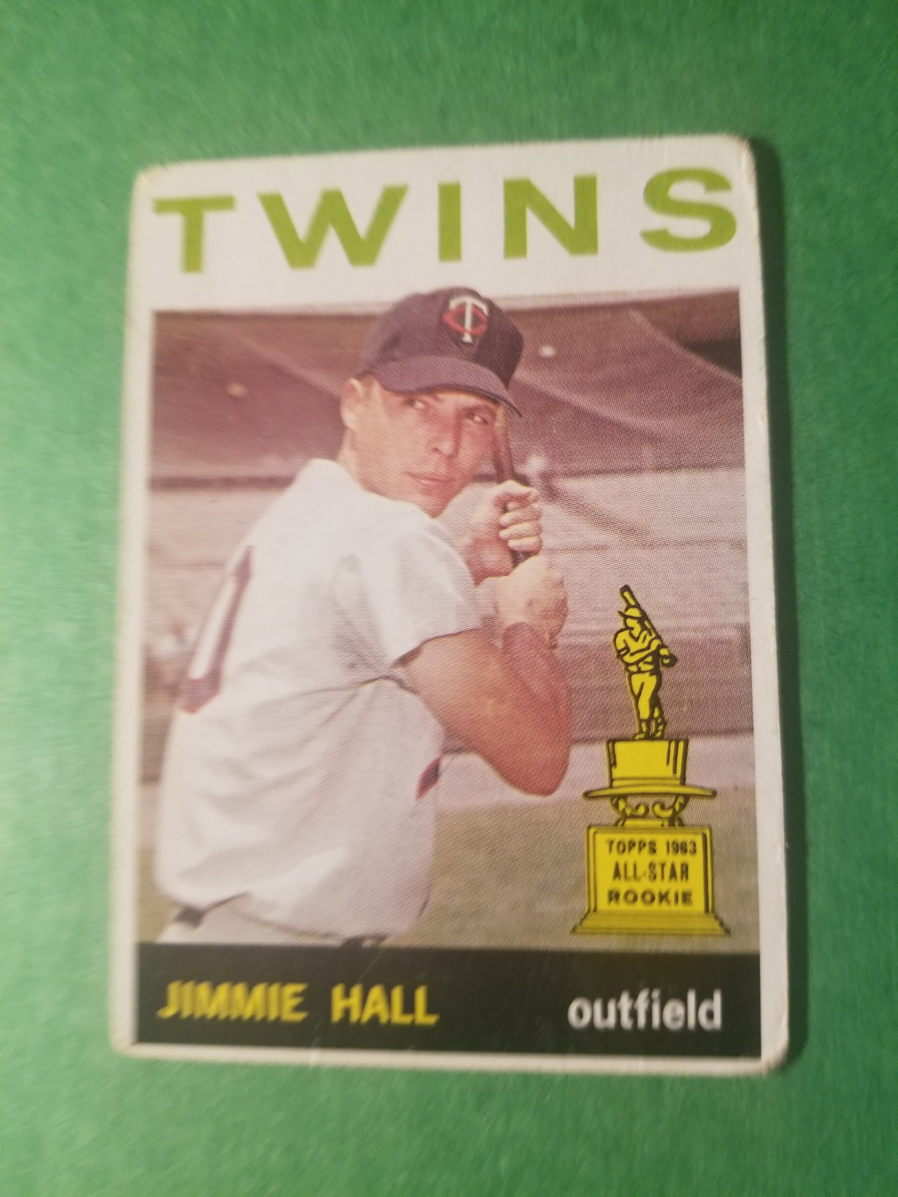 FREE: 1964 TOPPS ALL-STAR ROOKIE #73 JIMMIE HALL RC TWINS