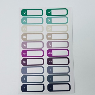 To Do Functional Fill In Skinny Planner Sticker Sheet 