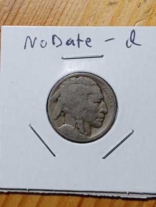 Denver No Date Buffalo Nickel Type 2 Back! 3