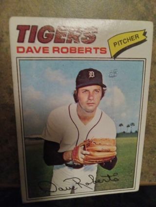 1977 TOPPS DAVE ROBERTS DETROIT TIGERS BASEBALL CARD # 363