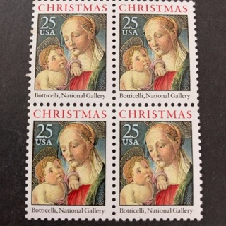 USA MNH 25c Stamp block 