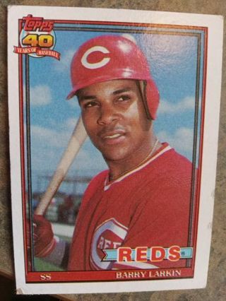 1991 TOPPS 40 YEARS BARRY LARKIN CINCINNATI REDS BASEBALL CARD# 730