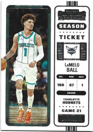 2022-23 CONTENDERS LAMELO BALL CARD