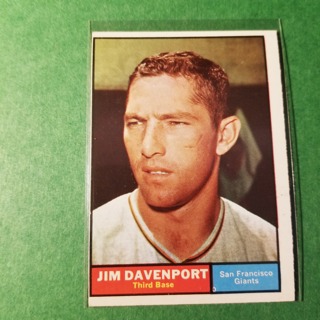 1961 - TOPPS BASEBALL CARD NO. 55 - JIM DAVENPORT - GIANTS