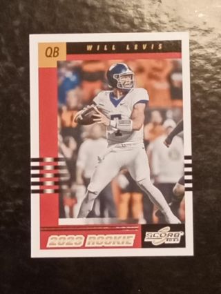 University of Kentucky Wildcats / Tennessee Titans Will Levi's ROOKIE Football Card