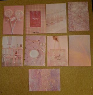 Dollhouse Miniature Paper Picture Prints Pink Boutique