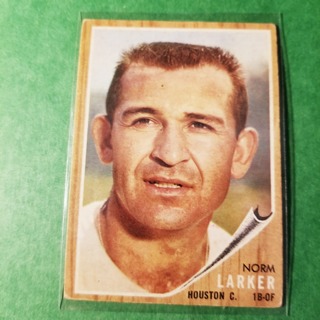 1962 - TOPPS BASEBALL CARD NO. 23 - NORM LARKER - COLTS