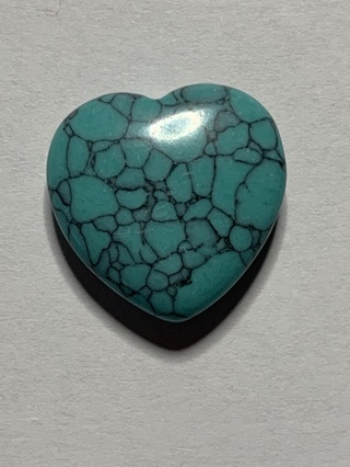 HEALING STONE~TEAL~VEINED HEART~SET 3~FREE SHIPPING!