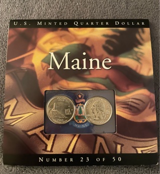 2003 Maine U.S. Minted Quarter Dollar