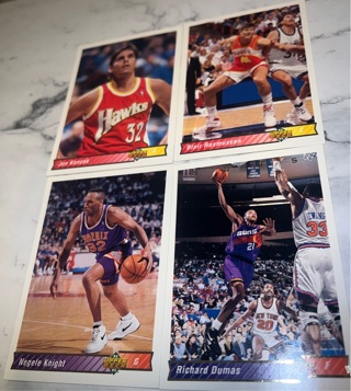 NBA 4 card lot - UD 90’s Stars