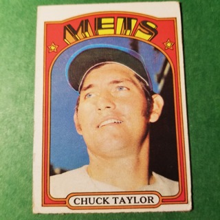 1972 - TOPPS BASEBALL CARD HI NO. 407 - CHUCK TAYLOR - METS